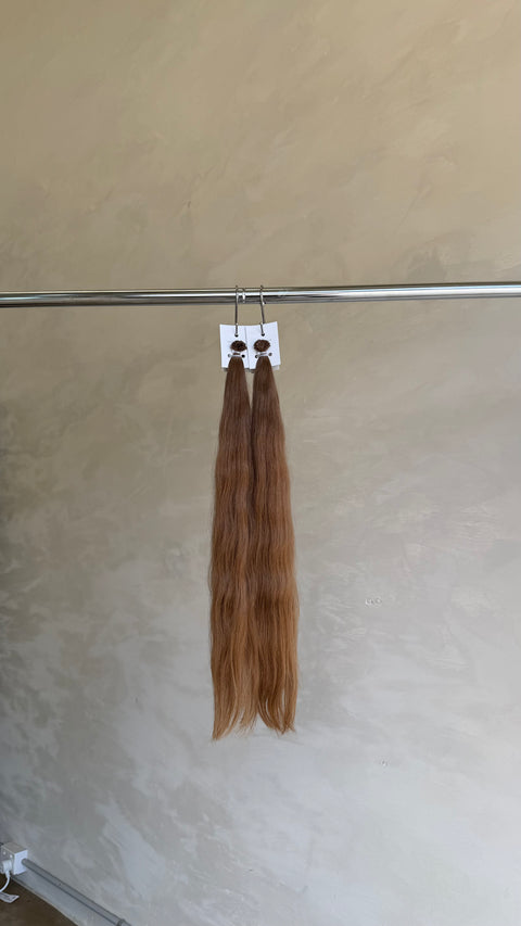 Copper slavic hair extensions