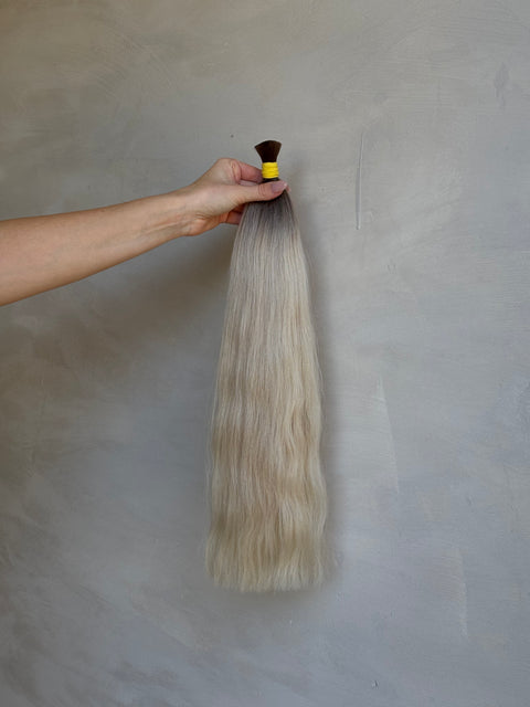 slavic blonde extensions with root melt
