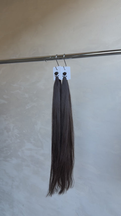 Dark brown slavic hair extensions