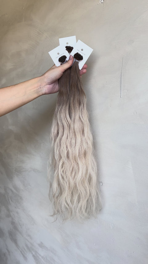 Slavic wavy hair extensions