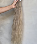 wavy long blonde slavic hair extensions